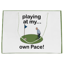 Minigolf spielen Mit Meinem Eigenen Tempo Golfer Große Geschenktüte