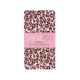 MiniHershey Bar-Aufkleber des Cheetah-Mädchen-TY Adressaufkleber