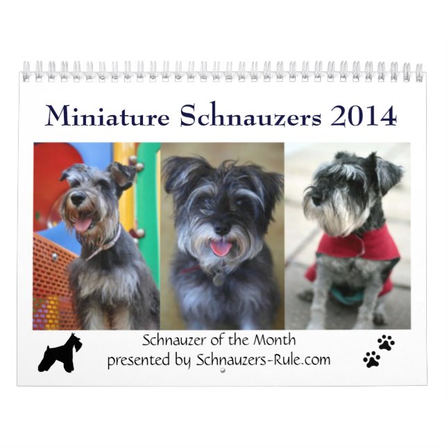 Minikalender des schnauzer-2016 kalender (Titelbild)