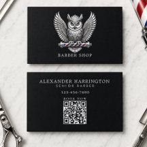Minilogo für professionellen Friseursalon Silberne