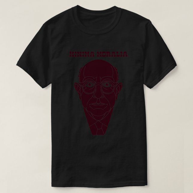Minima Moralia Adorno T-Shirt (Design vorne)