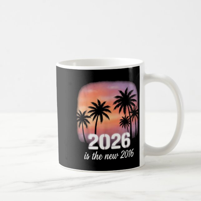 Minimal 2026 Neu 2016 Retro Tropisch Kaffeetasse (Rechts)