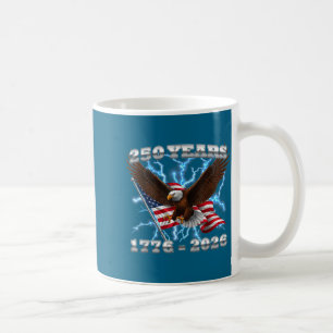 Minimal 250 Anniversary USA 250. Geburtstag Amerik Kaffeetasse