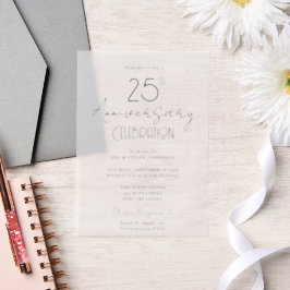 Minimal 25. Hochzeitstag