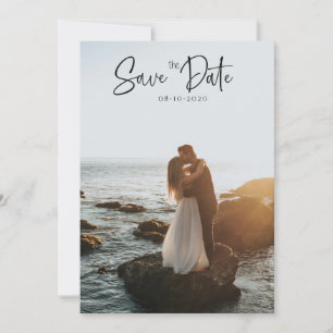 Minimal 2 Foto Save the Date Einladungskarte