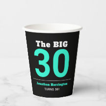 Minimal 30. Geburtstag Party