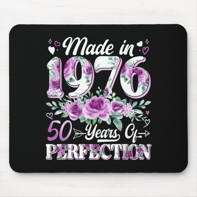 Minimal 50 Jahre alt Hergestellt 1976 Mousepad (Vorne)