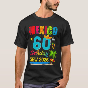 Minimal 60. Geburtstag Cancun Mexico Geburtstags-C T-Shirt