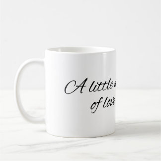 Minimal A Little Note of Love Mug Kaffeetasse