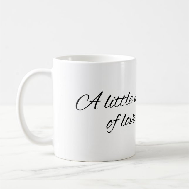 Minimal A Little Note of Love Mug Kaffeetasse (Links)