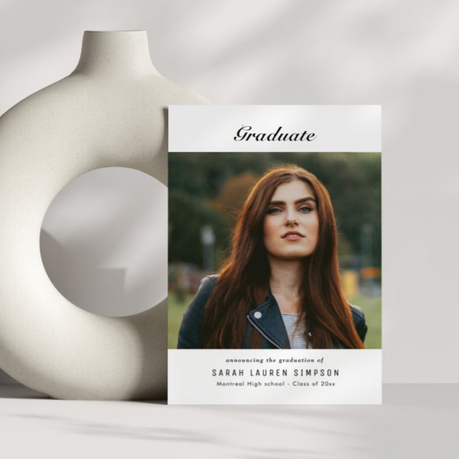 MINIMAL | Abendessen Foto Abschluss Einladung (Von Creator hochgeladen)