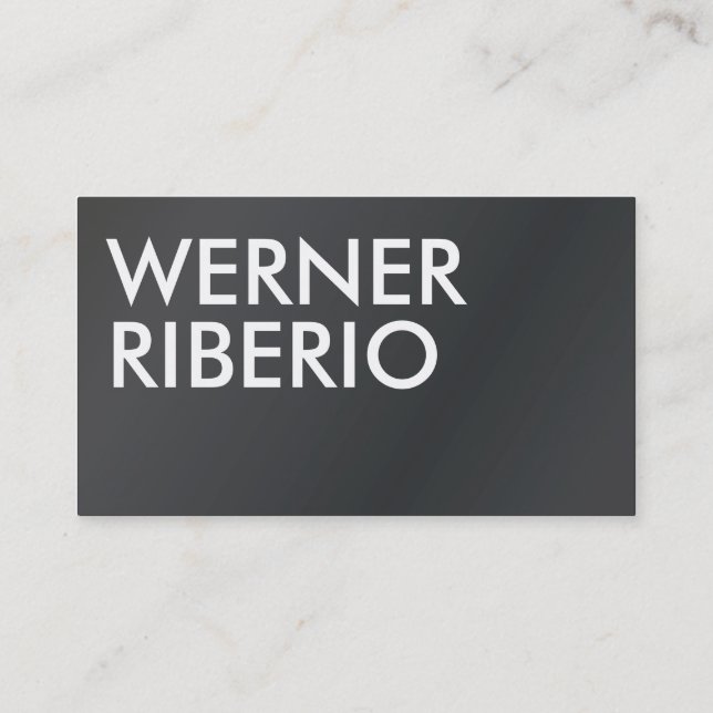 minimal, aber Beruflich Visitenkarte (Rückseite)