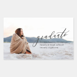 MINIMAL-ABSCHLUSS RECHTECKIGER AUFKLEBER