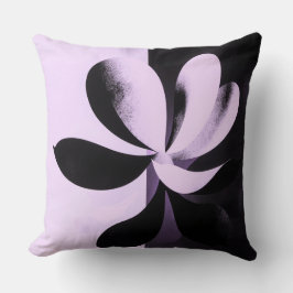 Minimal Abstract Floral Throw Pillow Kissen