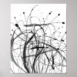 Minimal Abstract Line Art Prints Poster
