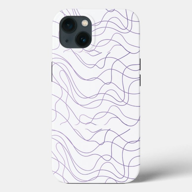 Minimal Abstract line phone case (Rückseite)