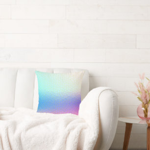 Minimal Abstrakt Art Lila Pink Blau Kissen