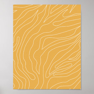 Minimal Abstrakt gelb Poster