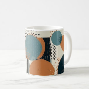 Minimal Abstraktes Nahtloses Muster - Geometrisch Kaffeetasse