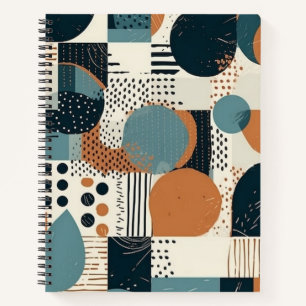 Minimal Abstraktes Nahtloses Muster - Geometrisch Notizbuch