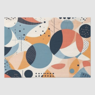 Minimal Abstraktes Nahtloses Muster - Geometrisch  Seidenpapier