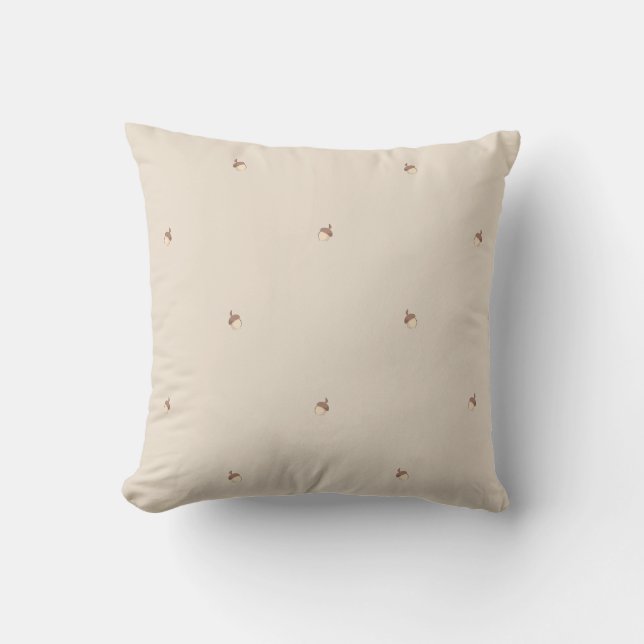 Minimal Acorn Pattern Pillow  Kissen (Vorderseite)