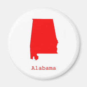 Minimal Alabama Vereinigte Staaten Magnet