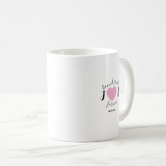 Minimal and chic couples initials wedding kaffeetasse