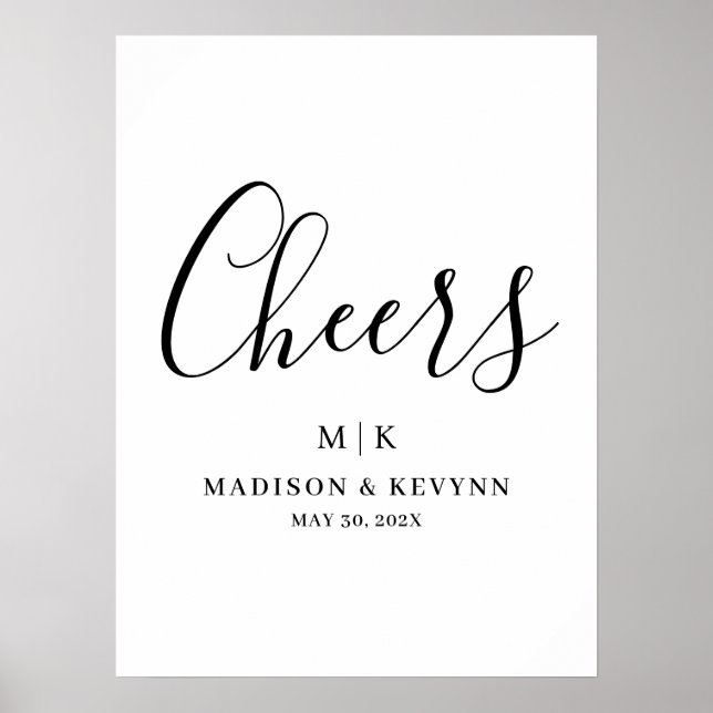 Minimal and Chic | Wedding Poster (Vorne)