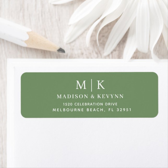 Minimal and Chic | Wedding Return Address Label (Insitu)