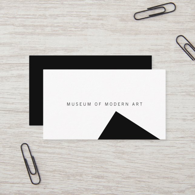 Minimal-Angle-Front und Solid-Back-Business des Mu Visitenkarte (Vorderseite/Rückseite Beispiel)
