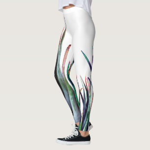 Minimal Art Blätter Leggings