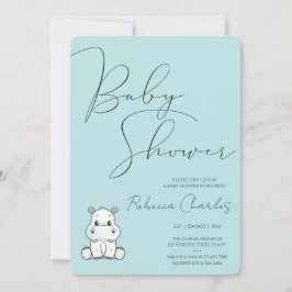 Minimal Baby Shower  Einladung