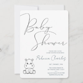 Minimal Baby Shower  Einladung