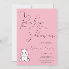 Minimal Baby Shower  Einladung