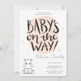 Minimal Baby Shower  Einladung
