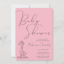 Minimal Baby Shower  Einladung