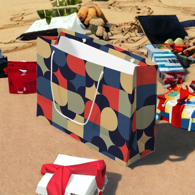 Minimal Bauhaus Style Große Geschenktüte (Von Creator hochgeladen)