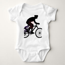 Minimal Bicycle Art Baby Strampler