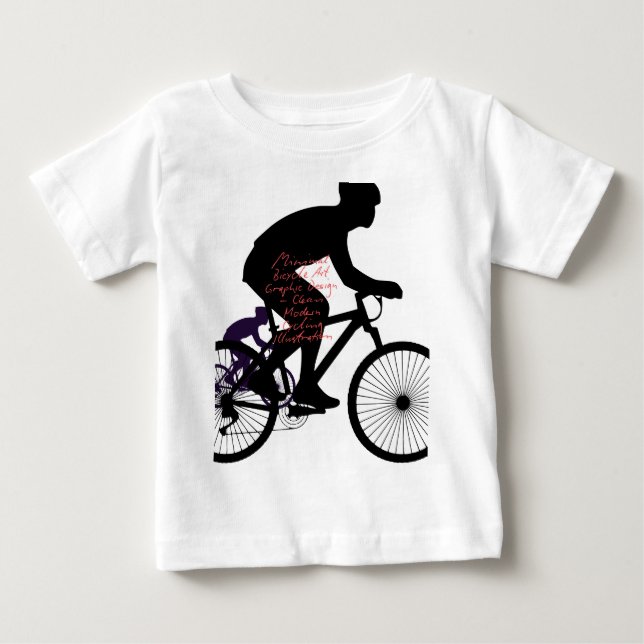 Minimal Bicycle Art  Baby T-shirt (Vorderseite)