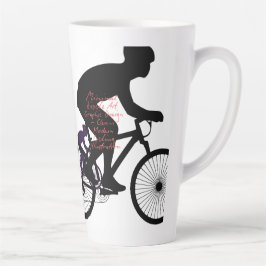 Minimal Bicycle Art Milchtasse