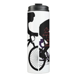 Minimal Bicycle Art Thermosbecher
