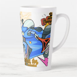 Minimal Bike Art Graphic Milchtasse