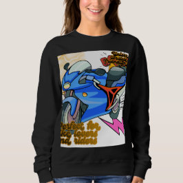 Minimal Bike Art Graphic – Modern Motorcycle Sweatshirt