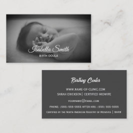 Minimal Birth Doula Newborn Care Design Visitenkarte