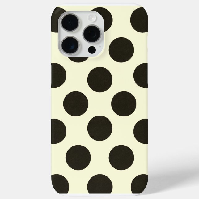 Minimal Black Polka Dot Pattern Case-Mate iPhone Hülle (Rückseite)