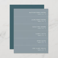 Minimal Blue Aquamarin Gray Wedding Place Name Car