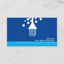 Minimal Blue Bubbles Car Wash Räume Designer B