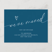 Minimal Blue Heart Script Wir haben uns bewegt