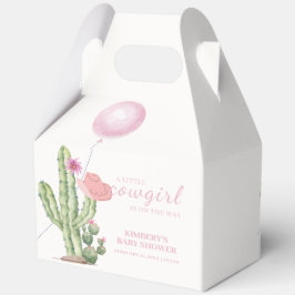 Minimal Blume Cactus Balloon Babydusche Geschenkschachtel